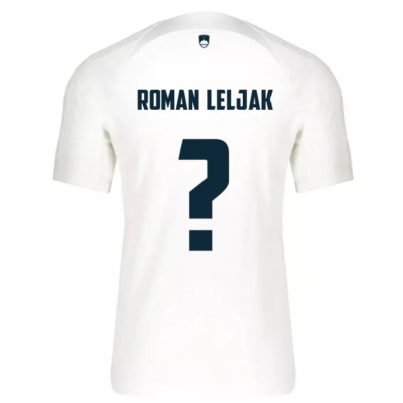 Danxen Mænd Slovenien Nejc Roman Leljak #0 Hvid Hjemmebane Spillertrøjer 24-26 Trøje T-Shirt