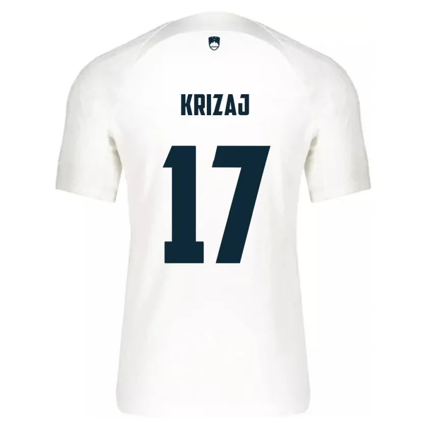 Danxen Mænd Slovenien Izabela Križaj #17 Hvid Hjemmebane Spillertrøjer 24-26 Trøje T-Shirt