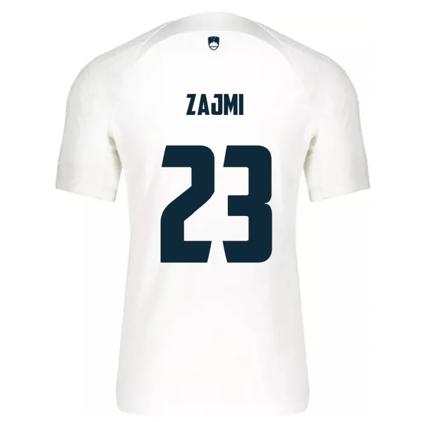 Danxen Mænd Slovenien Luana Zajmi #23 Hvid Hjemmebane Spillertrøjer 24-26 Trøje T-Shirt