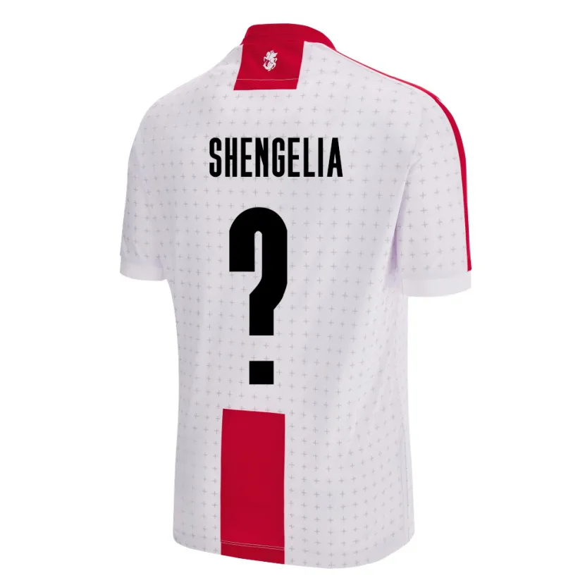 Danxen Mænd Georgia Luka Shengelia #0 Hvid Hjemmebane Spillertrøjer 24-26 Trøje T-Shirt