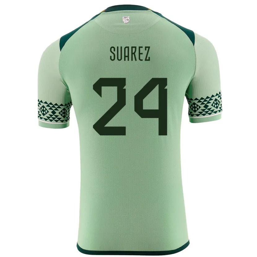 Danxen Mænd Bolivia Marcelo Suárez #24 Lysegrøn Hjemmebane Spillertrøjer 24-26 Trøje T-Shirt