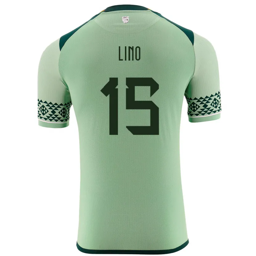 Danxen Mænd Bolivia Daniel Lino #15 Lysegrøn Hjemmebane Spillertrøjer 24-26 Trøje T-Shirt