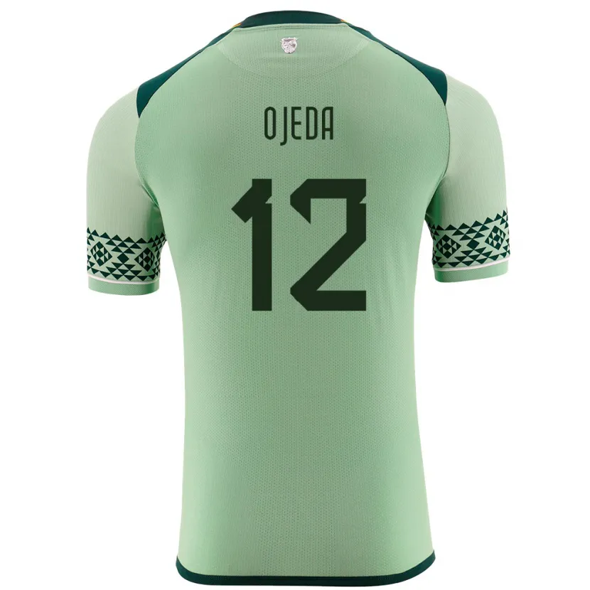 Danxen Mænd Bolivia Vanessa Ojeda #12 Lysegrøn Hjemmebane Spillertrøjer 24-26 Trøje T-Shirt