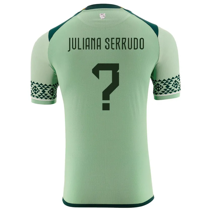 Danxen Mænd Bolivia Eyda Juliana Serrudo #0 Lysegrøn Hjemmebane Spillertrøjer 24-26 Trøje T-Shirt