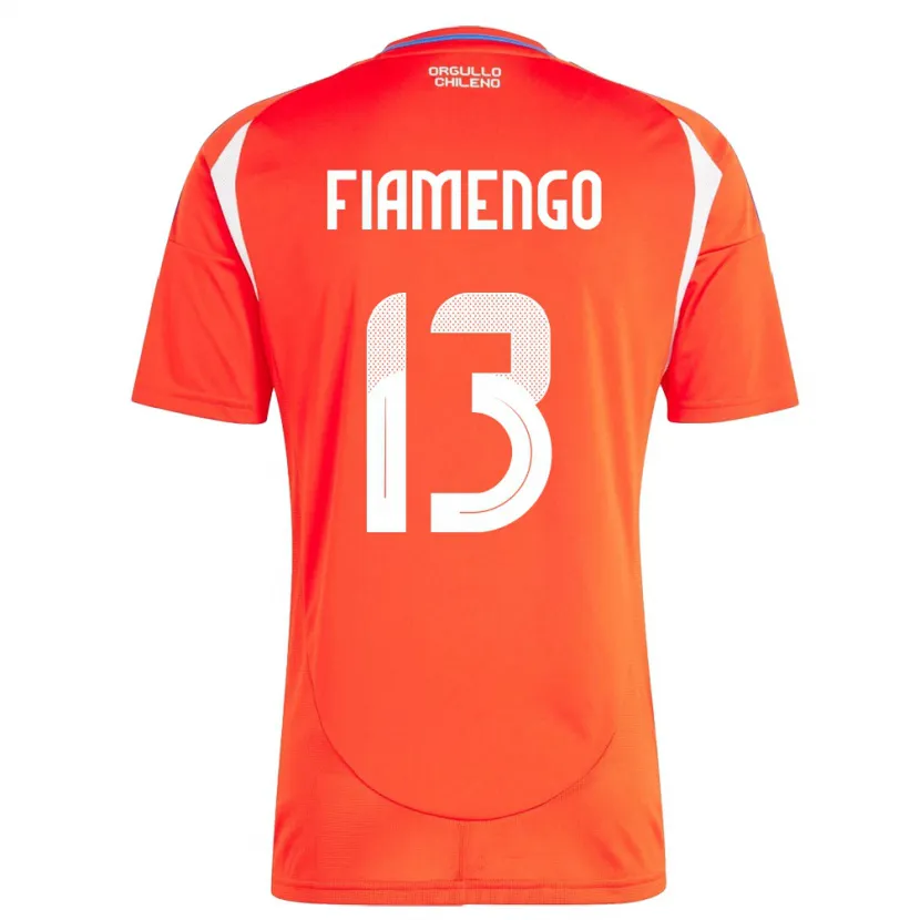 Danxen Mænd Chile Darko Fiamengo #13 Rød Hjemmebane Spillertrøjer 24-26 Trøje T-Shirt