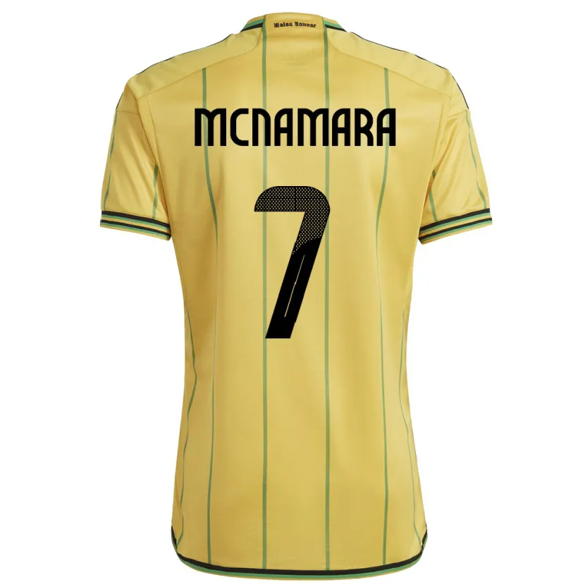 Danxen Mænd Jamaica Peyton Mcnamara #7 Gul Hjemmebane Spillertrøjer 24-26 Trøje T-Shirt