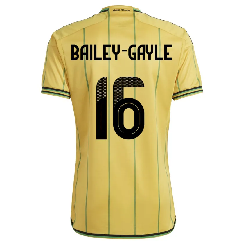 Danxen Mænd Jamaica Paige Bailey-Gayle #16 Gul Hjemmebane Spillertrøjer 24-26 Trøje T-Shirt