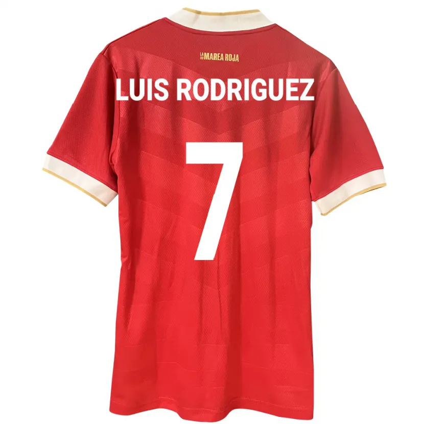 Danxen Mænd Panama José Luis Rodríguez #7 Rød Hjemmebane Spillertrøjer 24-26 Trøje T-Shirt