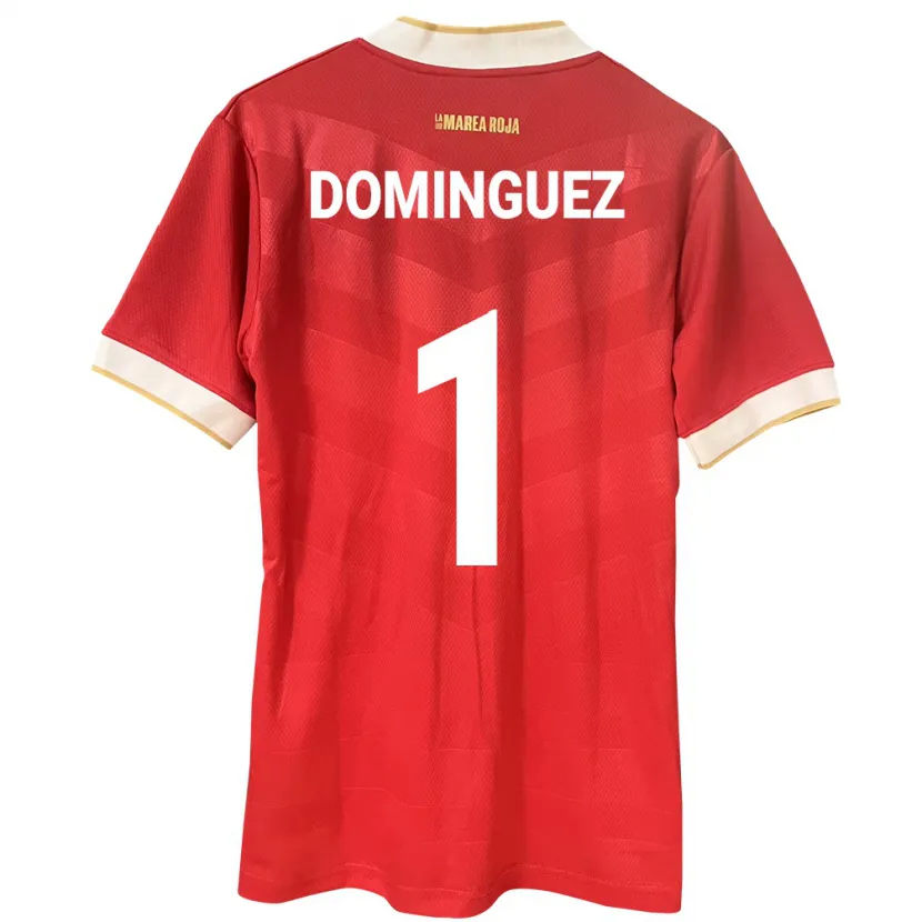 Danxen Mænd Panama Valeska Domínguez #1 Rød Hjemmebane Spillertrøjer 24-26 Trøje T-Shirt