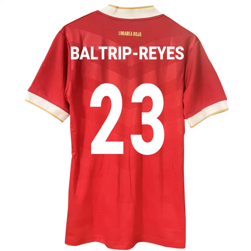 Danxen Mænd Panama Carina Baltrip-Reyes #23 Rød Hjemmebane Spillertrøjer 24-26 Trøje T-Shirt