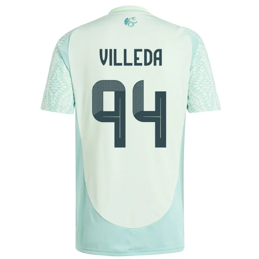 Danxen Mænd Mexico Melany Villeda #94 Linen Grøn Udebane Spillertrøjer 24-26 Trøje T-Shirt