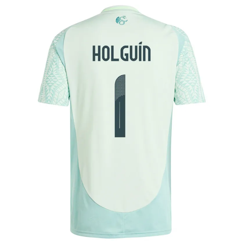 Danxen Mænd Mexico Hector Holguin #1 Linen Grøn Udebane Spillertrøjer 24-26 Trøje T-Shirt