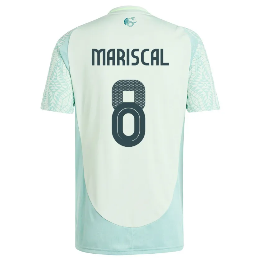 Danxen Mænd Mexico Salvador Mariscal #8 Linen Grøn Udebane Spillertrøjer 24-26 Trøje T-Shirt