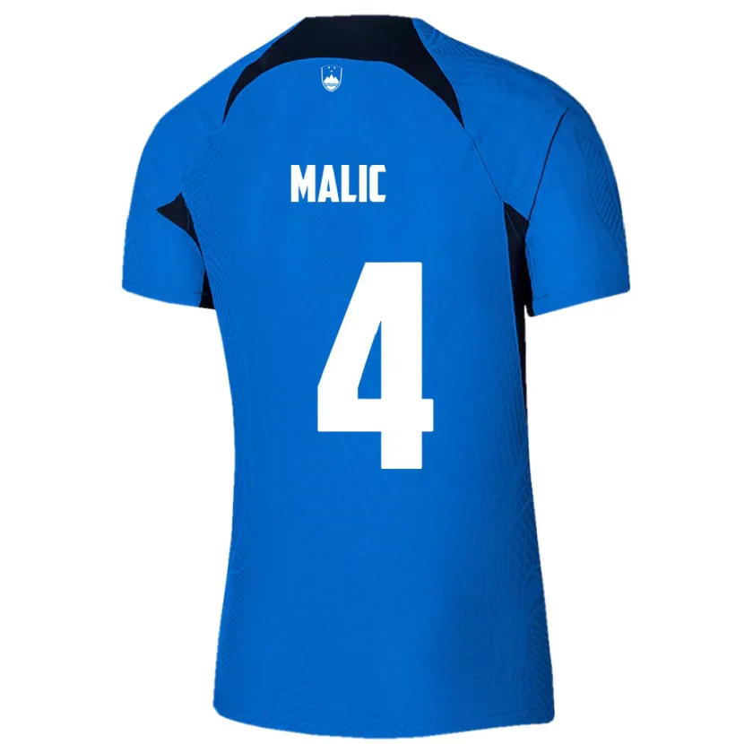 Danxen Mænd Slovenien Arjan Malic #4 Blå Udebane Spillertrøjer 24-26 Trøje T-Shirt