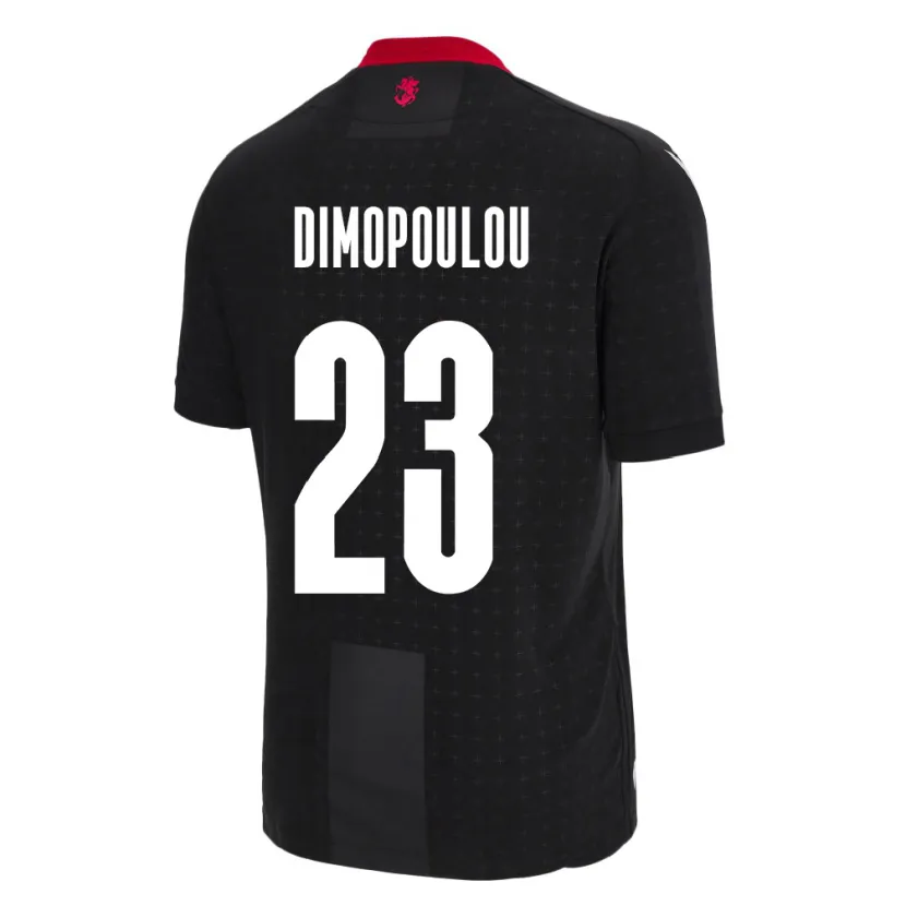 Danxen Mænd Georgia Salomi Dimopoulou #23 Sort Udebane Spillertrøjer 24-26 Trøje T-Shirt