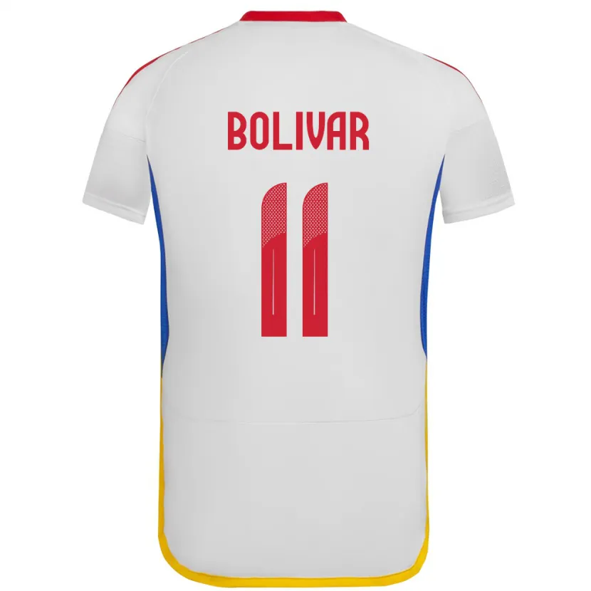 Danxen Mænd Venezuela Jovanny Bolívar #11 Hvid Udebane Spillertrøjer 24-26 Trøje T-Shirt