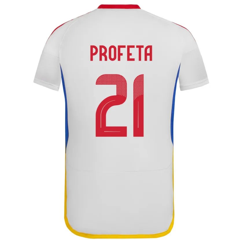 Danxen Mænd Venezuela Nicola Profeta #21 Hvid Udebane Spillertrøjer 24-26 Trøje T-Shirt