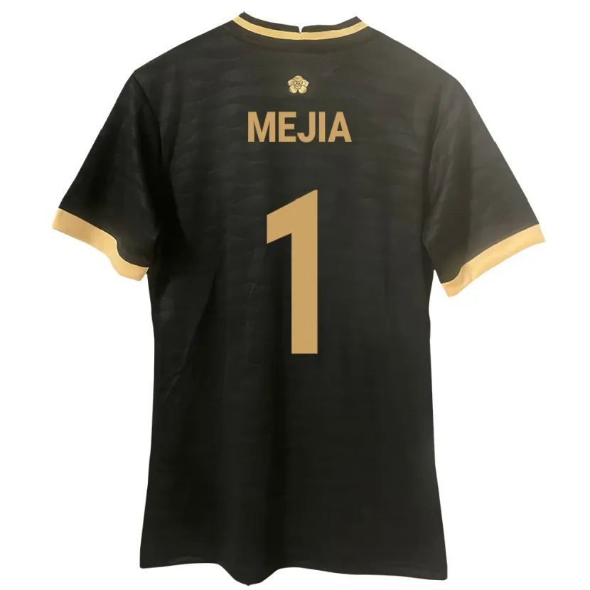 Danxen Mænd Panama Luis Mejía #1 Sort Udebane Spillertrøjer 24-26 Trøje T-Shirt