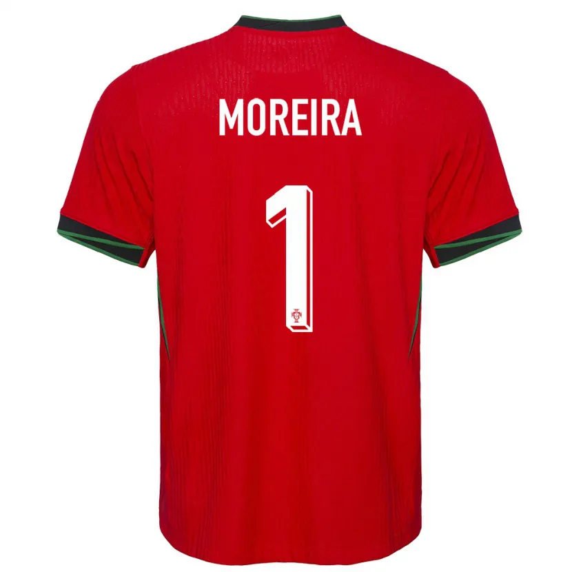 Danxen Kvinder Portugal Andre Moreira #1 Rød Hjemmebane Spillertrøjer 24-26 Trøje T-Shirt