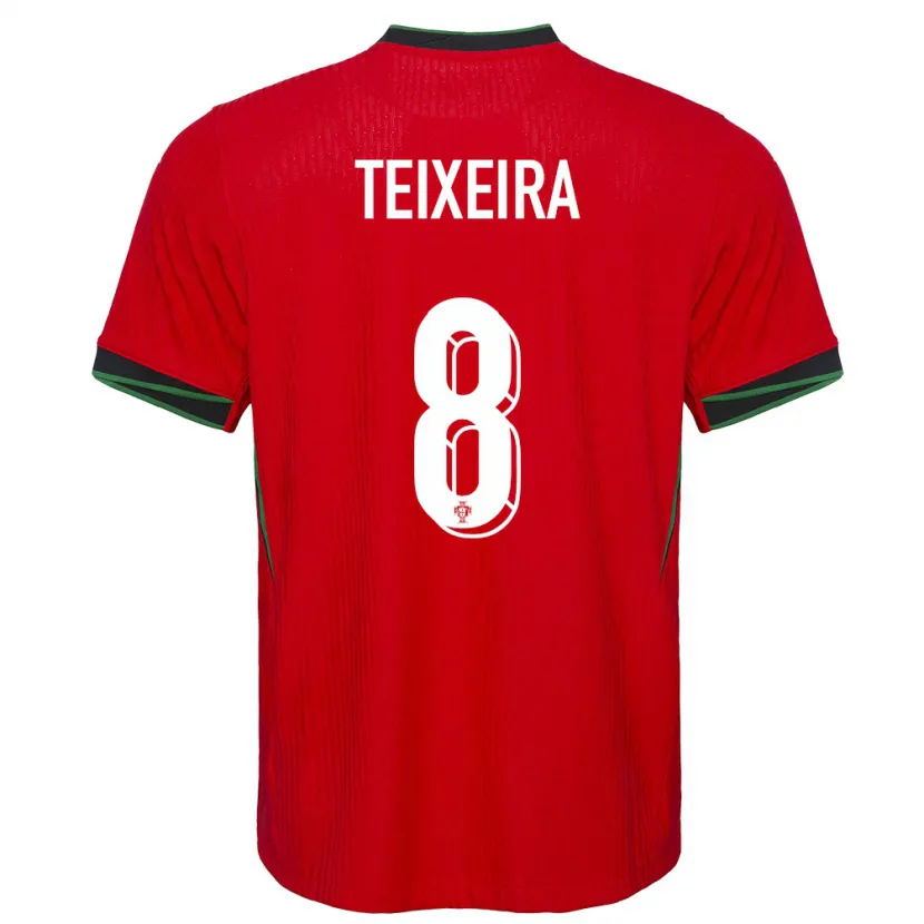 Danxen Kvinder Portugal Joao Teixeira #8 Rød Hjemmebane Spillertrøjer 24-26 Trøje T-Shirt