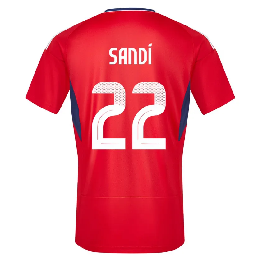 Danxen Kvinder Costa Rica Cristel Sandi #22 Rød Hjemmebane Spillertrøjer 24-26 Trøje T-Shirt