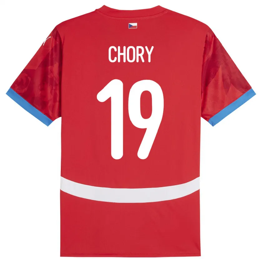 Danxen Kvinder Tjekkiet Tomas Chory #19 Rød Hjemmebane Spillertrøjer 24-26 Trøje T-Shirt