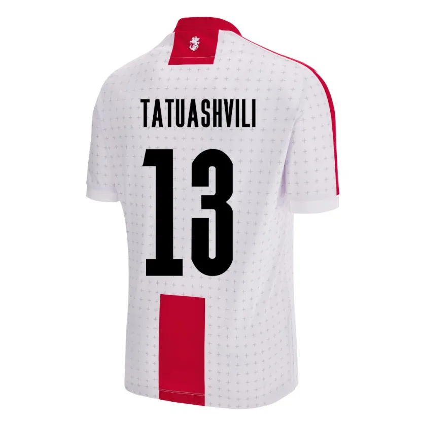 Danxen Kvinder Georgia Tamar Tatuashvili #13 Hvid Hjemmebane Spillertrøjer 24-26 Trøje T-Shirt