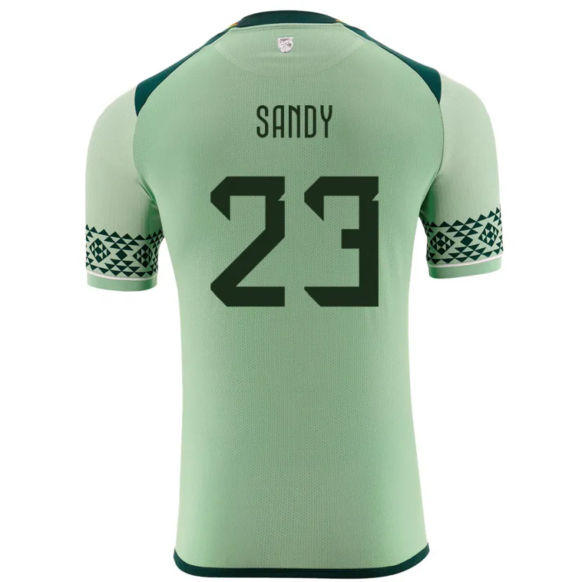 Danxen Kvinder Bolivia Daniel Sandy #23 Lysegrøn Hjemmebane Spillertrøjer 24-26 Trøje T-Shirt