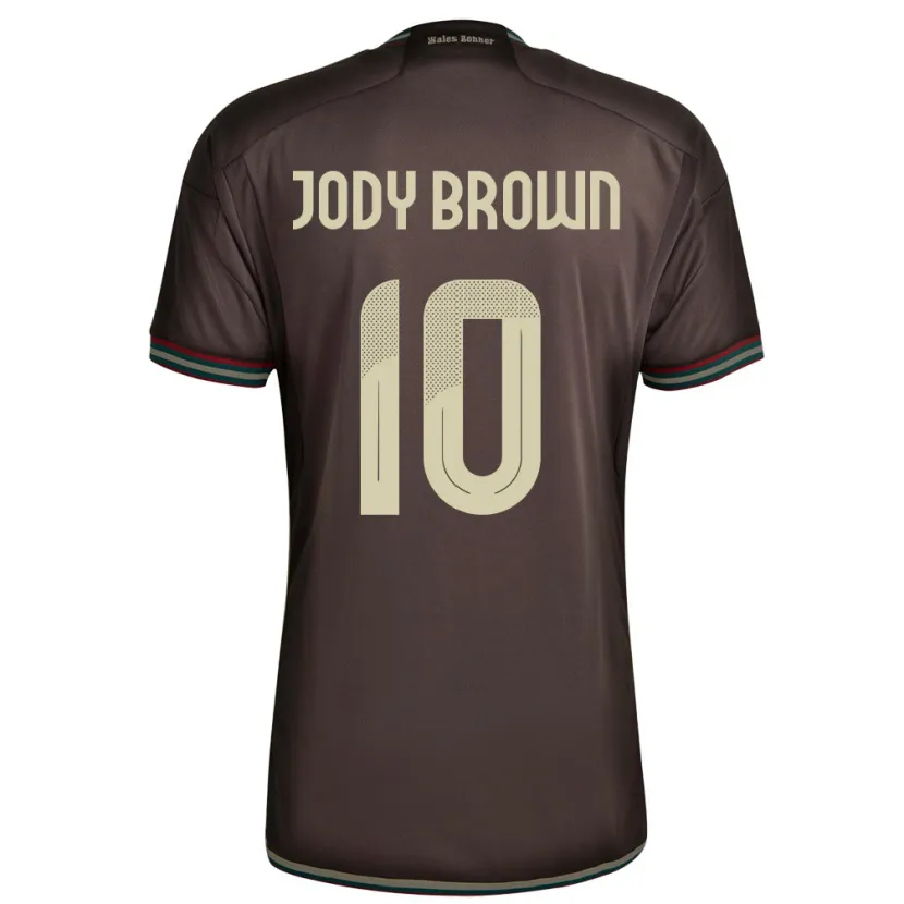 Danxen Kvinder Jamaica Jody Brown #10 Nat Brun Udebane Spillertrøjer 24-26 Trøje T-Shirt