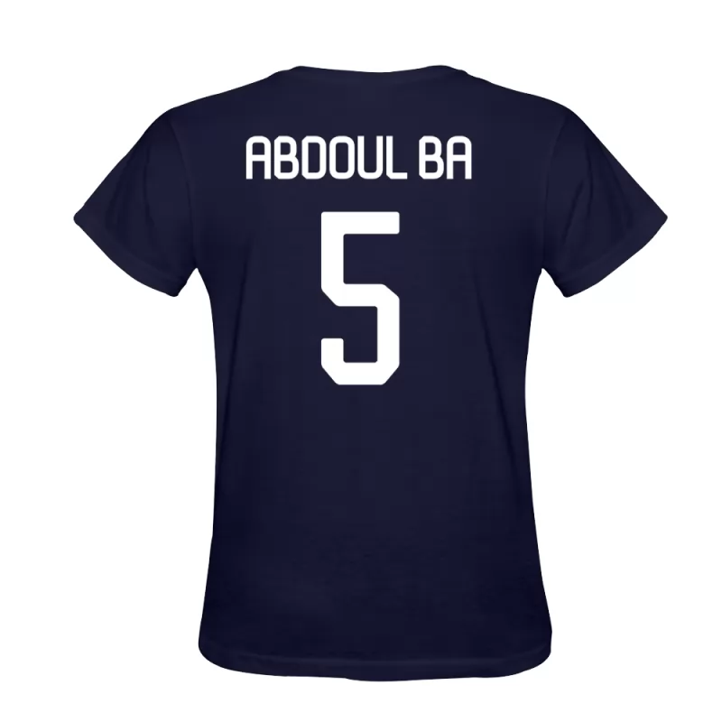 Mænd Abdoul Ba #5 Mørkeblå T-shirt Design Spillertrøjer Trøje