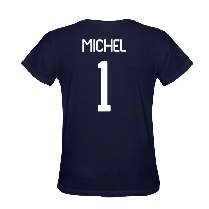 Mænd Mathieu Michel #1 Mørkeblå T-shirt Design Spillertrøjer Trøje