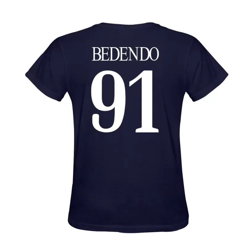 Mænd Angelo Bedendo #91 Mørkeblå T-shirt Design Spillertrøjer Trøje